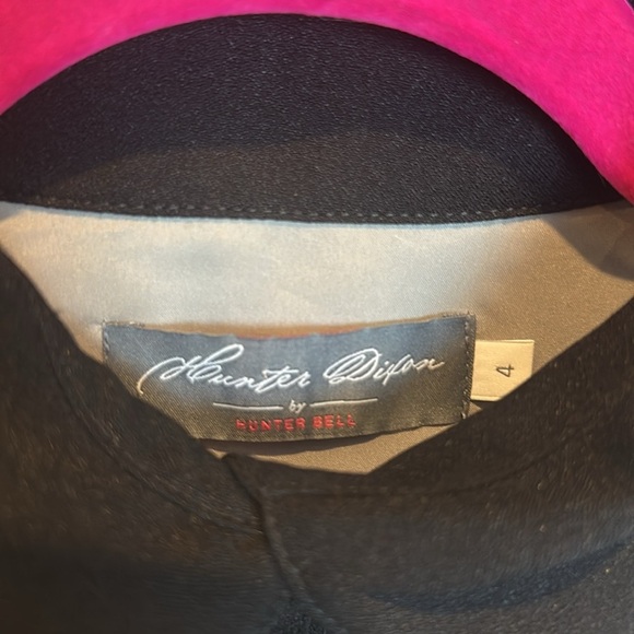 Hunter Dixon white/black abstract print mini dress size 4 - Picture 2 of 3